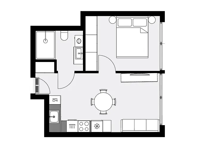 Urban Global Skyline, 23rd Floor No 17, Free Garage, Self Check-in, No Deposit 卡托维兹